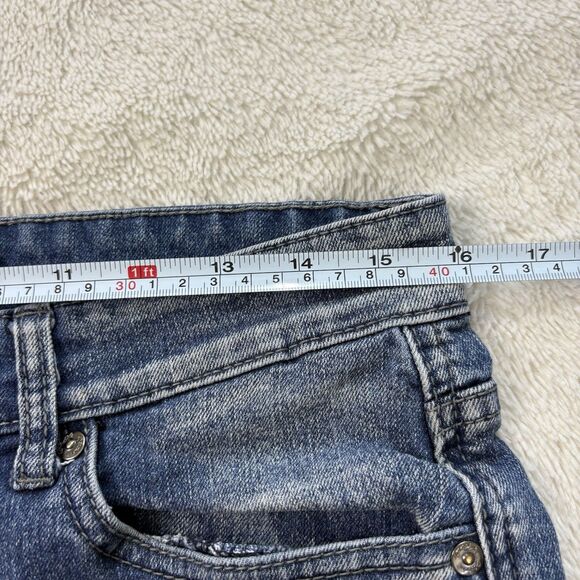 Stitches and Rivets Denim Pre-Faded Jeans Mens 34x30 Straight Leg Slim Stitch's - Picture 8 of 11